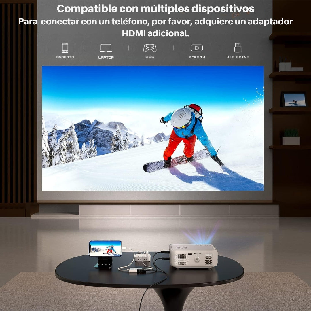 Mini proyector VOPLLS 1080P Full HD
