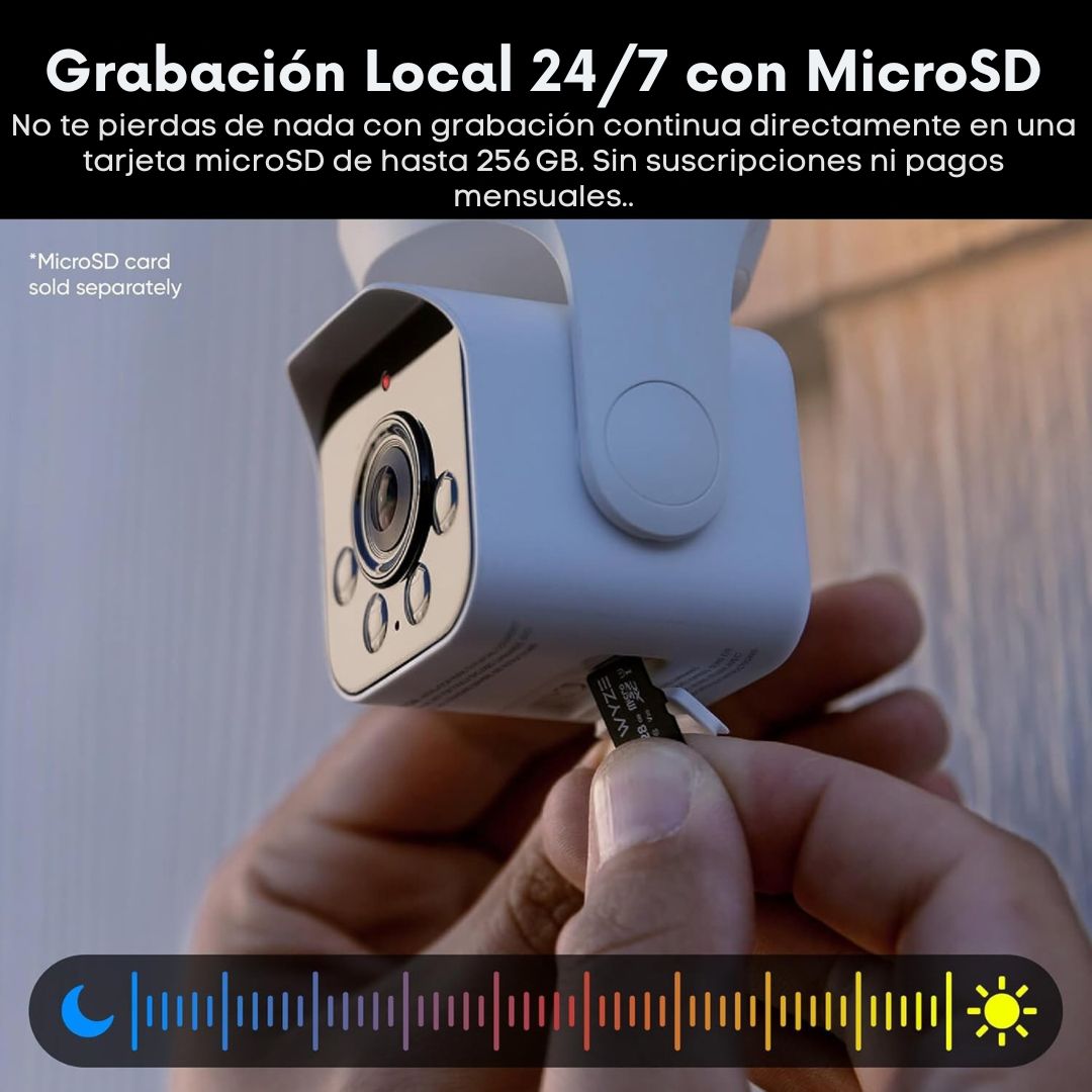WYZE Cámara de Seguridad con Bombilla 2K HD | Visión Nocturna a Color + Luz LED Regulable | Compatible con Alexa y Google