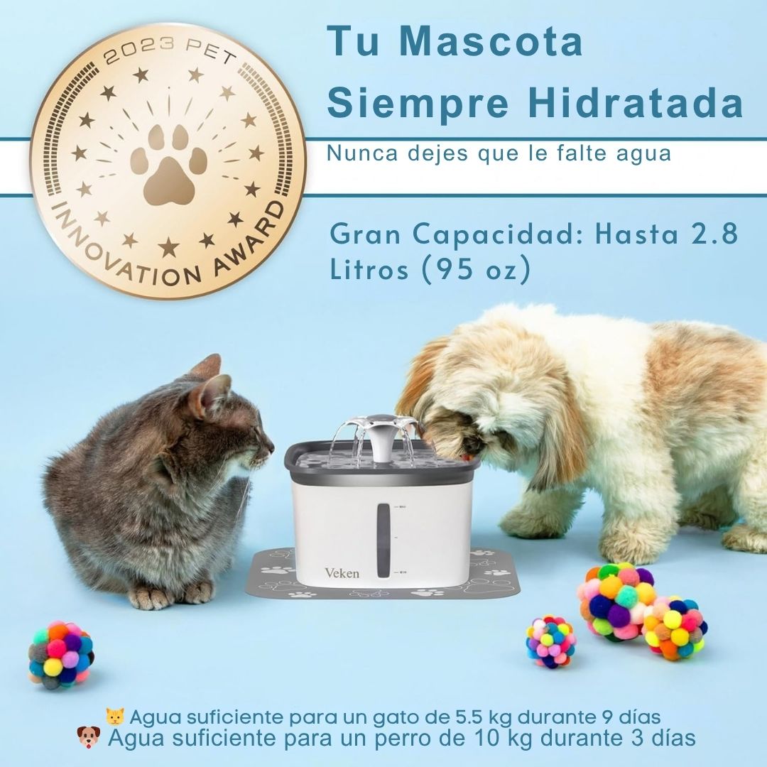 Fuente para Mascotas Veken 2.8L (95 oz)