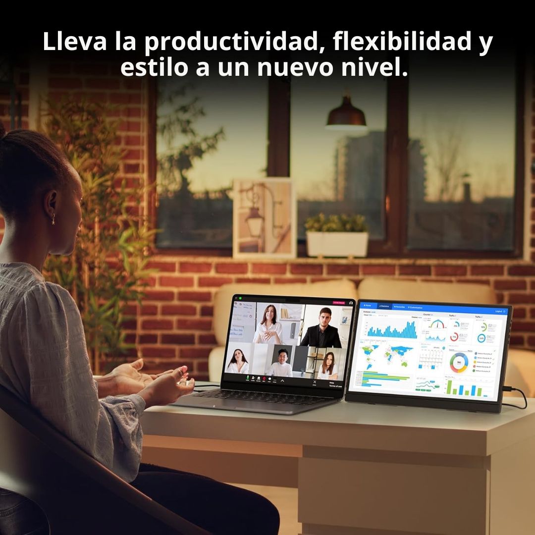 Monitor Portátil 15.6” FHD 1080P USB-C HDMI Ultra Delgado