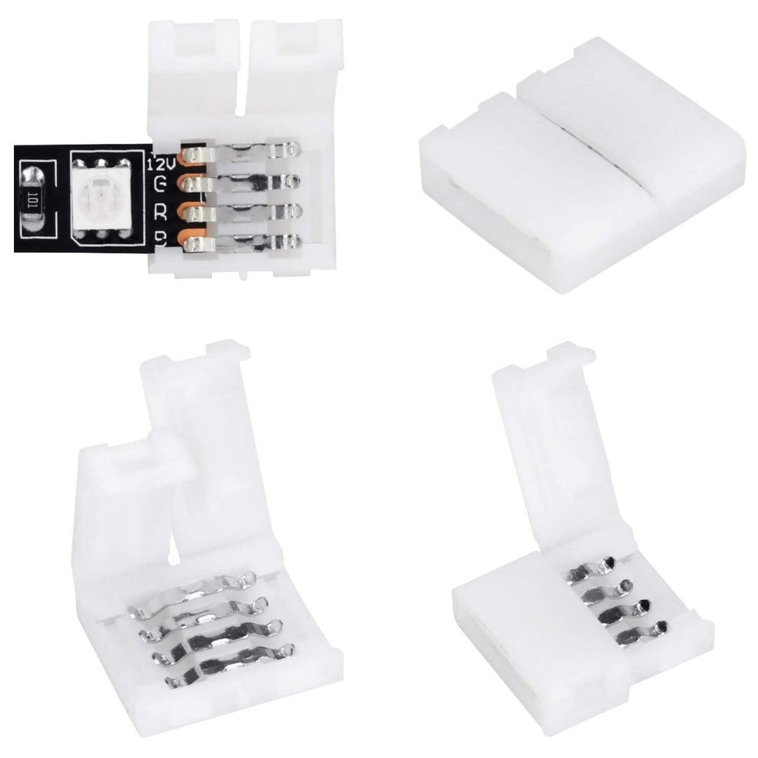 Adaptador de Extension de Terminal de Tira de luces LED RGB de 4 pines