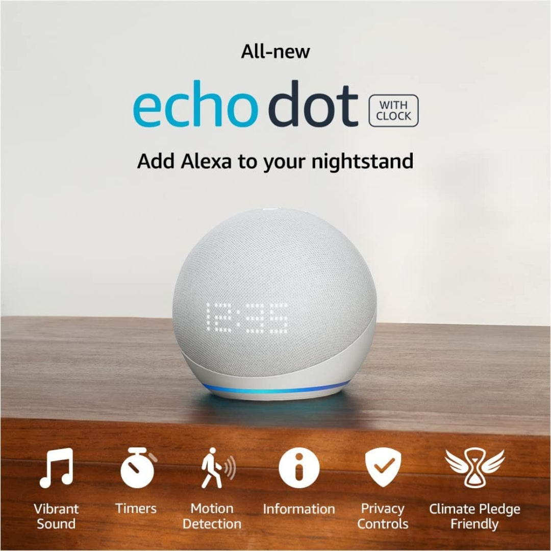 Alexa Echo Dot con reloj 5.ª generación