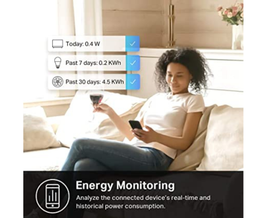 Enchufe mini con monitoreo de energía - Kasa Smart