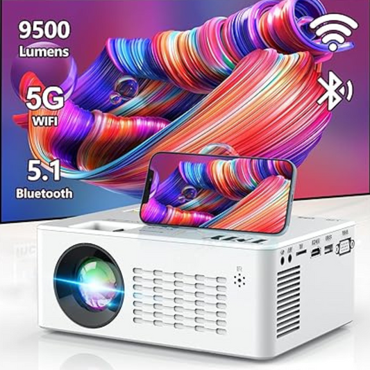 Mini Proyector TMY WiFi 5G HD de 9500 lúmenes