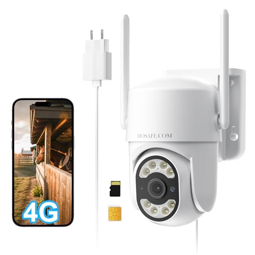 HOSAFE Cámara de Seguridad 4G LTE - vista frontal fondo blanco