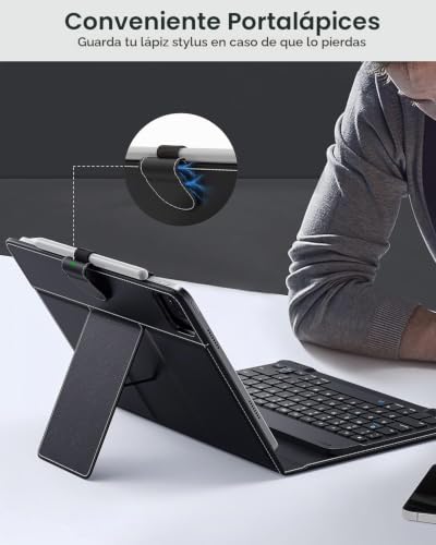 MoKo Funda con Teclado Bluetooth - Vista 3