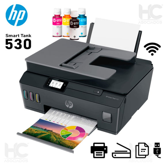 Impresora Multifuncional HP Smart Tank 530 Wireless Todo-en-Uno