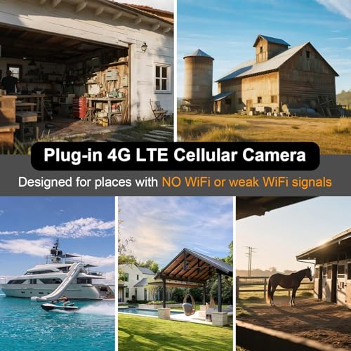 HOSAFE Cámara 4G LTE - visión nocturna