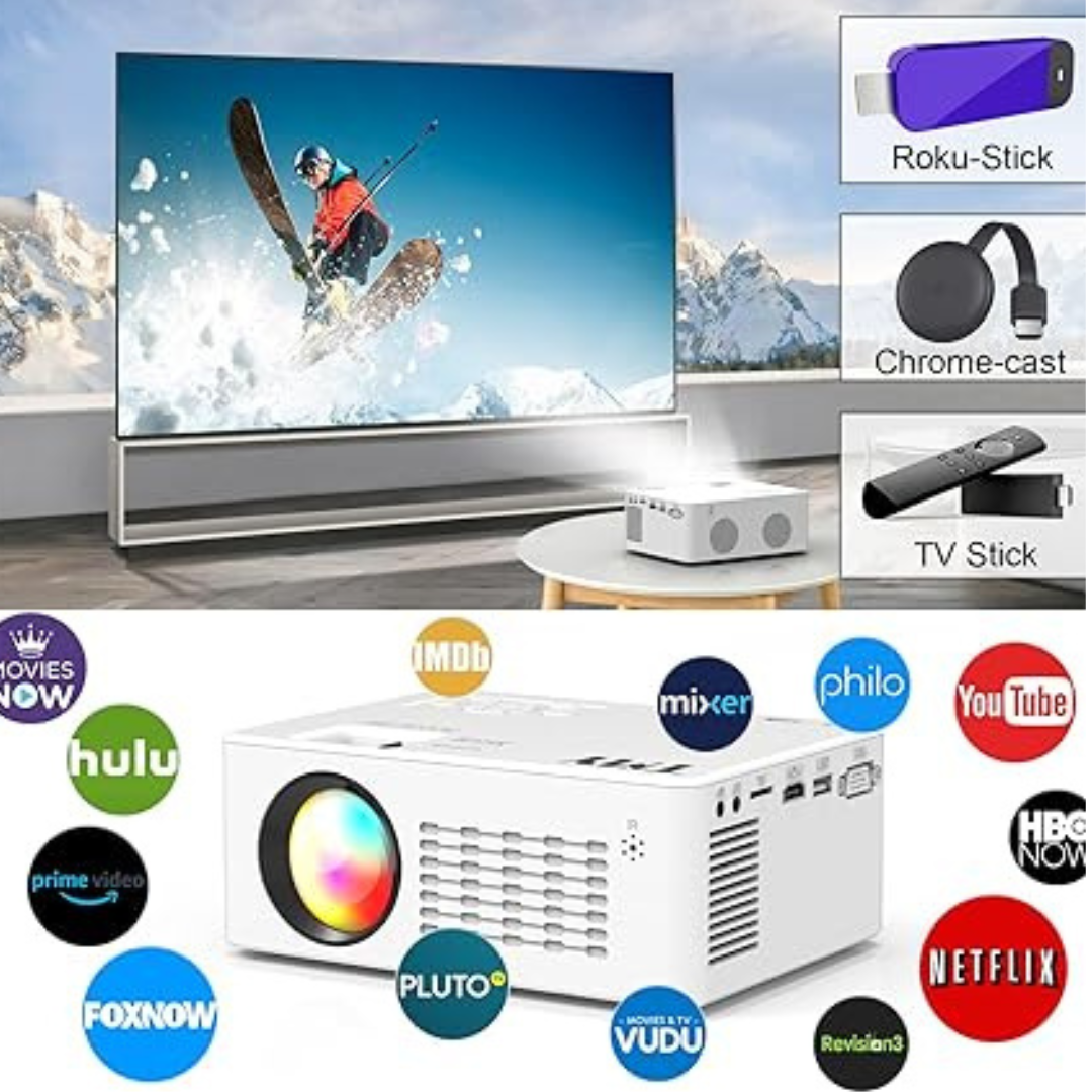 Mini Proyector TMY WiFi 5G HD de 9500 lúmenes
