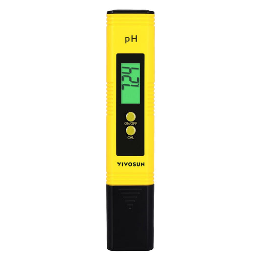 Medidor Digital de pH VIVOSUN Alta Precisión 0.01 | Para Agua, Piscina, Acuario e Hidroponía