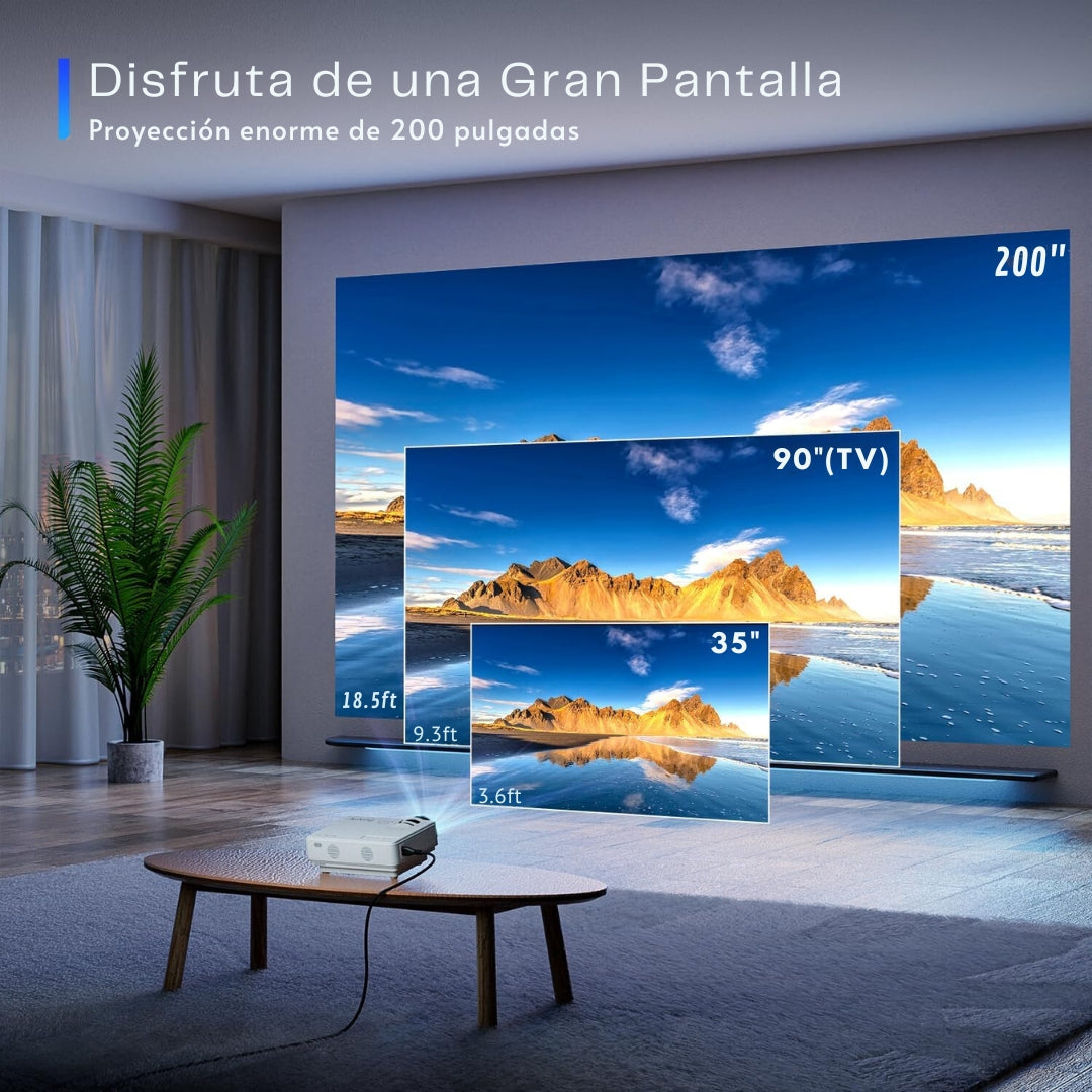 Mini Proyector Portátil AuKing 2024 Full HD