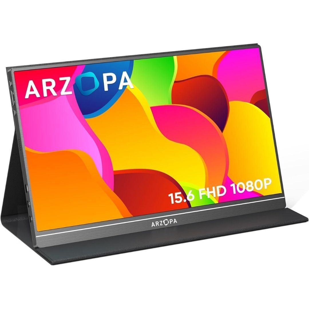 Monitor Portátil 1080P FHD, USB-C HDMI, IPS, HDR, Pantalla Antirreflejo con Cubierta Inteligente
