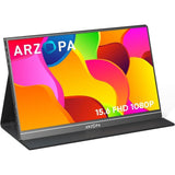 Monitor Portátil 15.6" 1080P FHD, USB-C HDMI, IPS, HDR, Pantalla Antirreflejo con Cubierta Inteligente