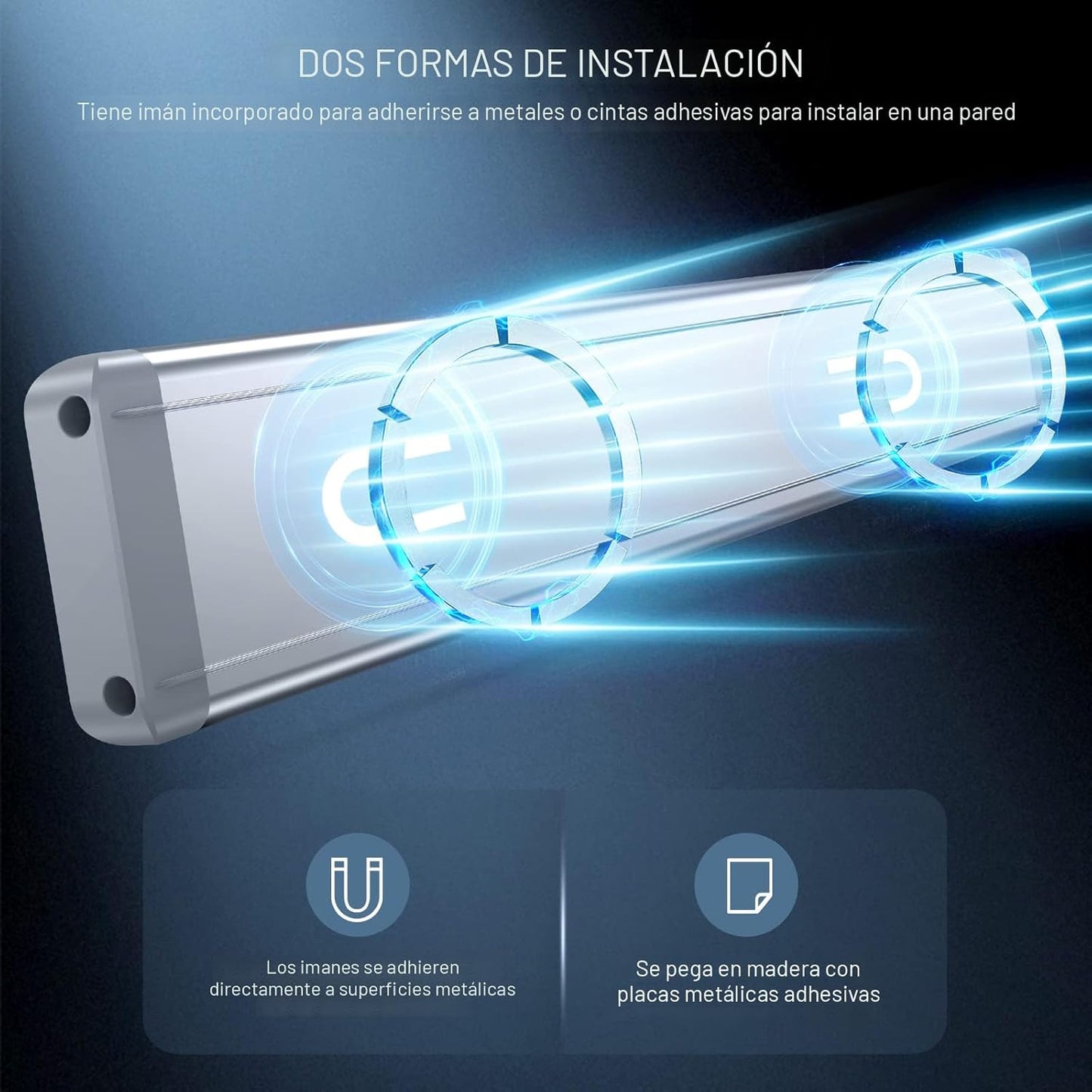 Luces LED Recargables de 10” con Sensor de Movimiento Pack 2