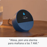 Echo Spot 2024 - Despertador Inteligente con Alexa y Sonido Vibrante