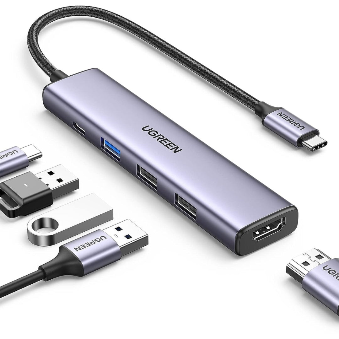 Hub USB C 5 en 1 con HDMI 4K