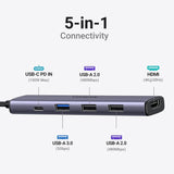 Hub USB C 5 en 1 con HDMI 4K