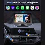 Pantalla Portátil 7" con CarPlay y Android Auto Inalámbrico
