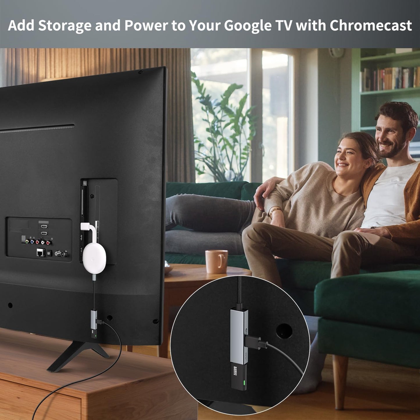 Adaptador USB C OTG con Carga PD 60W, 2 en 1 USB 3.0 OTG