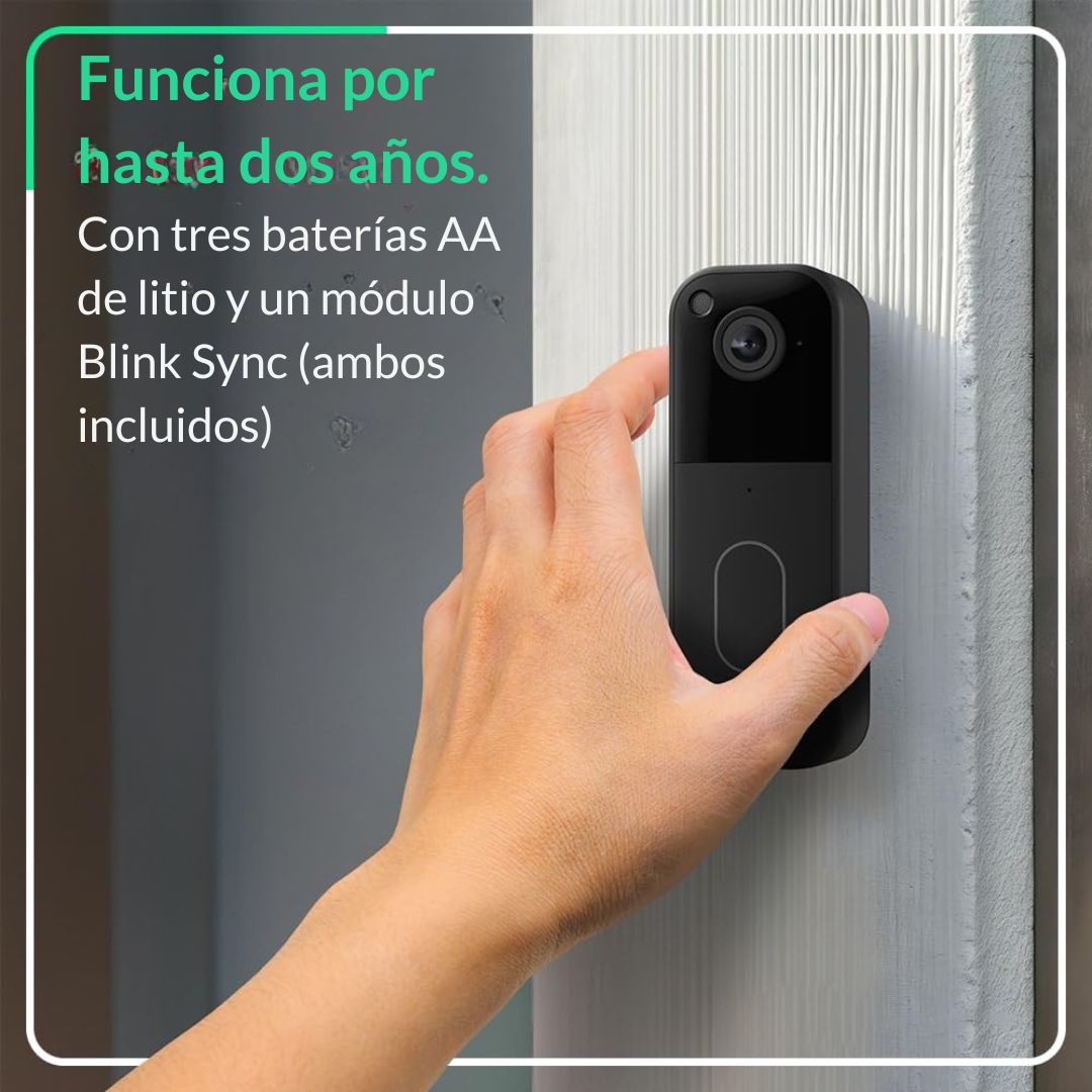 Timbre Inteligente Blink Video Doorbell + Sync Module Core – Visión HD