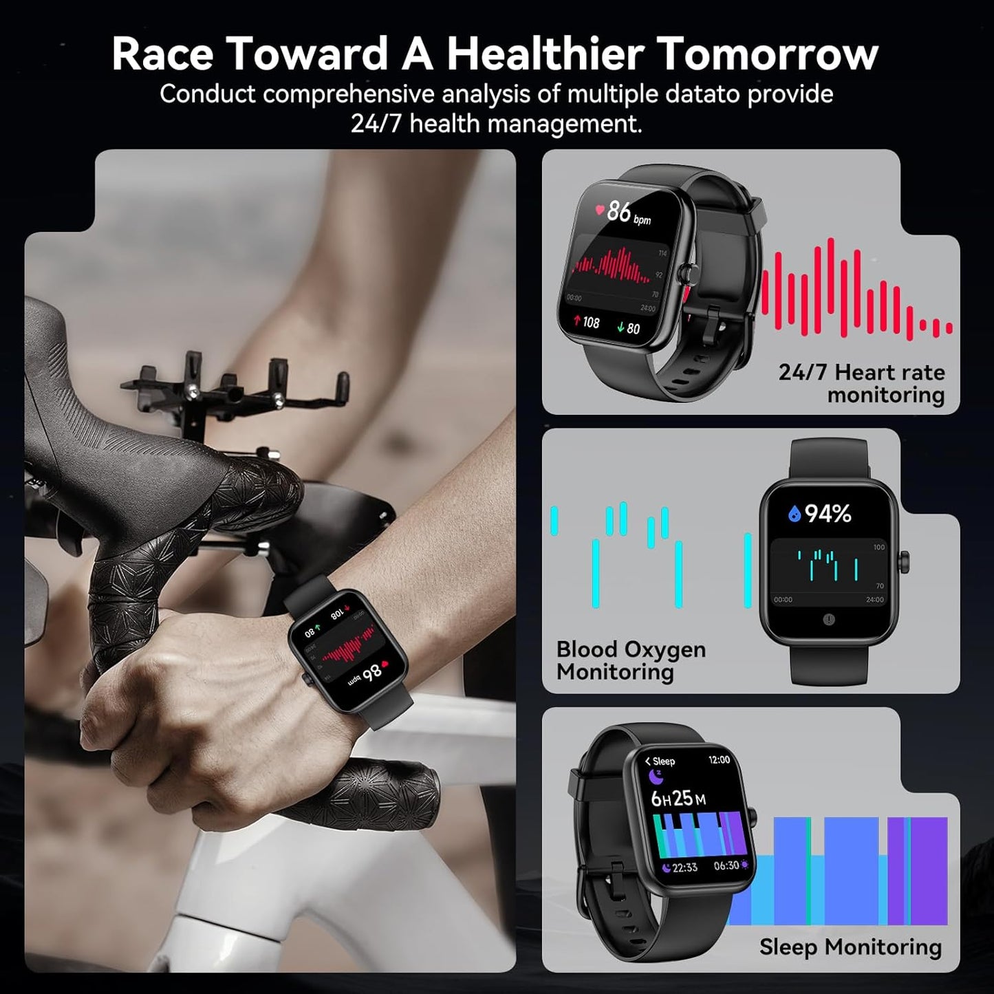 Reloj Inteligente con Alexa Integrada, Llamadas Bluetooth y Pantalla HD