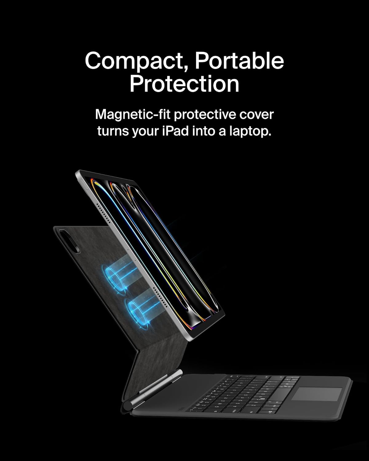 Funda con Teclado Bluetooth Belkin Pro para iPad Pro 13” (M4/M5) con Trackpad y Retroiluminación