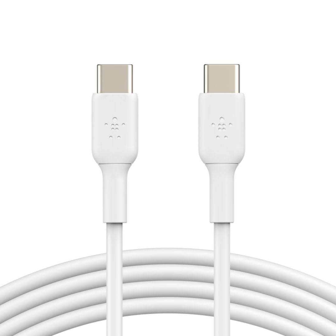 Cable BoostCharge USB-C a USB-C (1 m / 3.3 ft, Blanco)