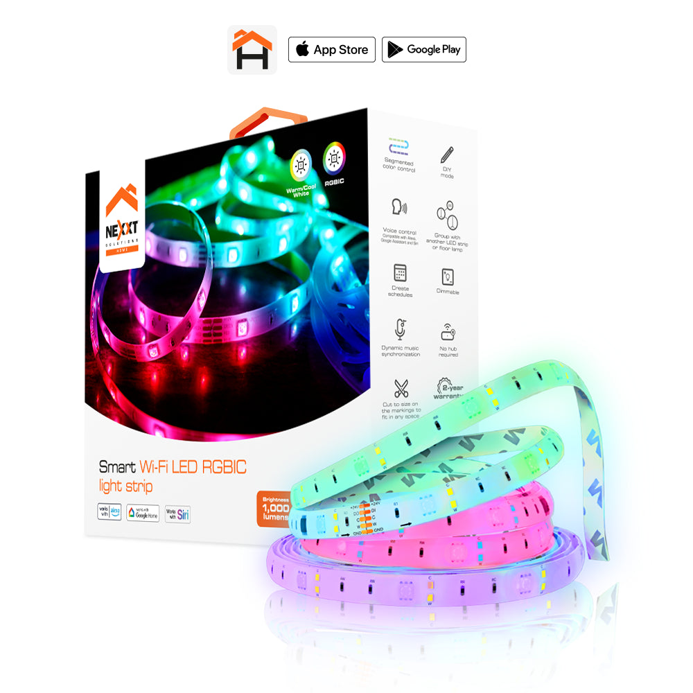 Cinta LED RGBIC Nexxt NHB-S613 - vista principal