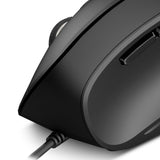 Mouse vertical cableado ultra ergonómico