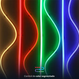 Cinta LED de Neón Inteligente RGBIC Wi-Fi de 5m - Transforma Tu Hogar con Colores Vibrantes