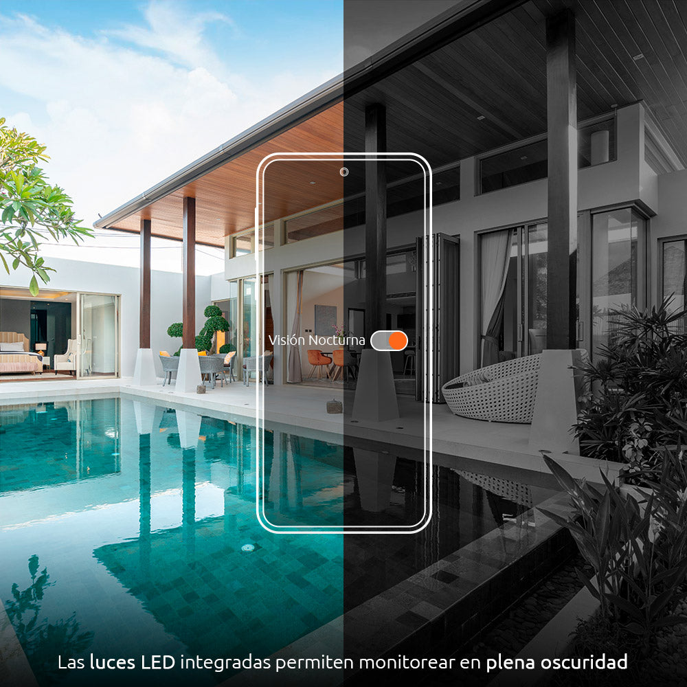 Cámara Inteligente Wi-Fi Motorizada para Exterior 2K – Modelo NHC-O612