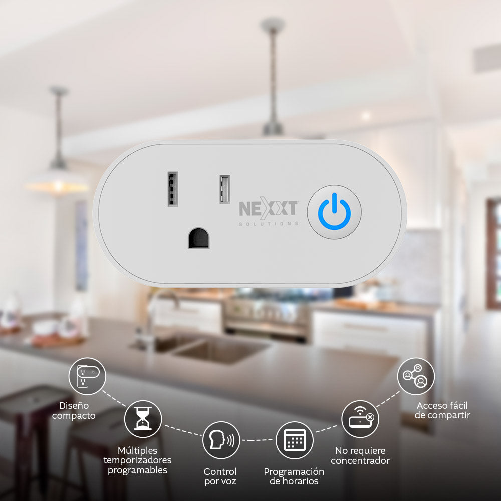 Enchufe inteligente Wi-Fi Nexxt