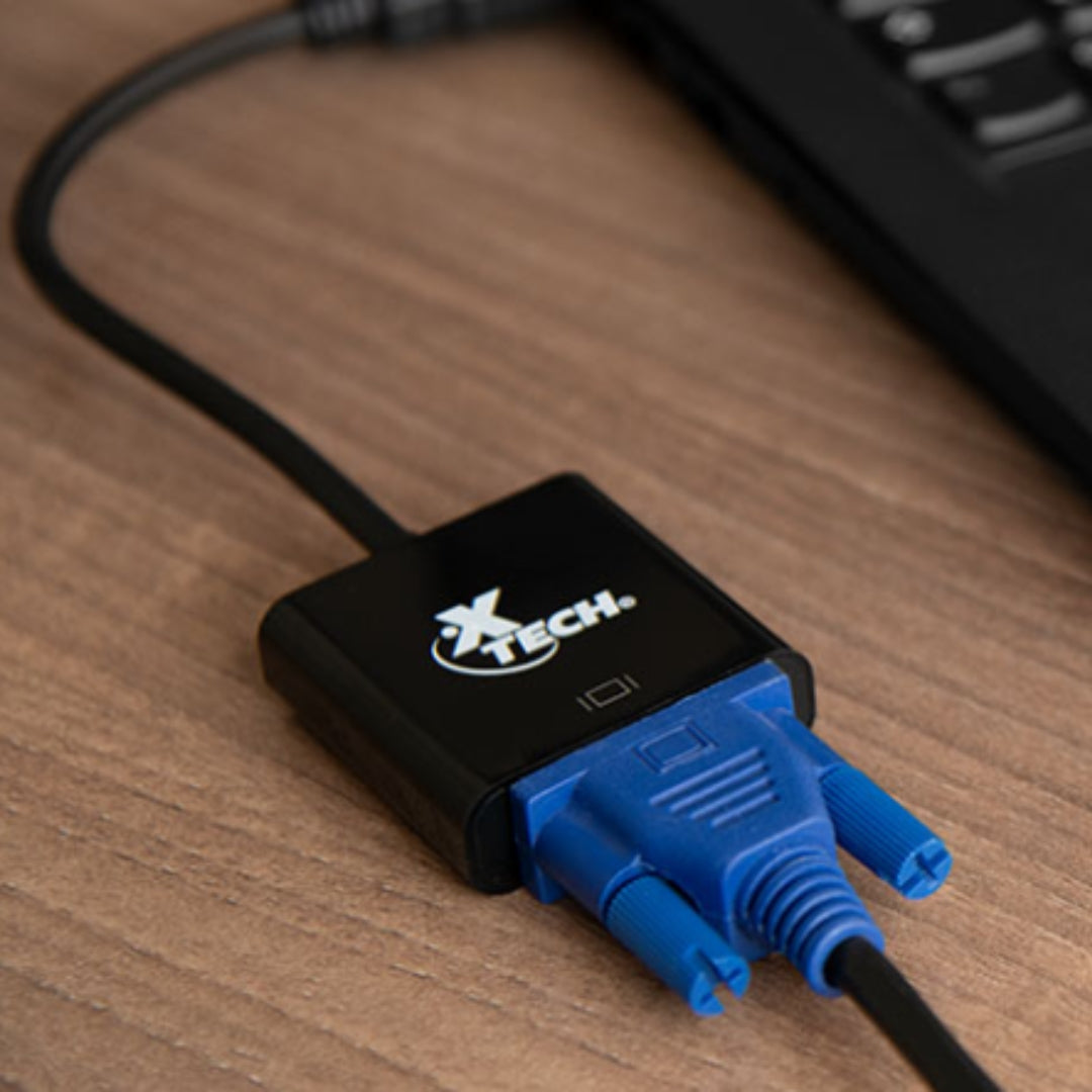 Adaptador de vídeo HDMI macho a VGA hembra