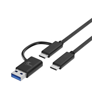 Cable Adaptador 2 en 1 USB-C® a USB-C® & USB-A 2.0 (6 ft)