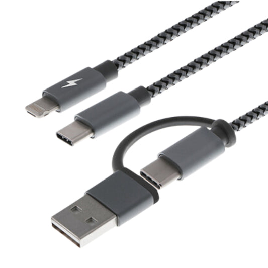 Cable multifuncional para carga 5 en 1
