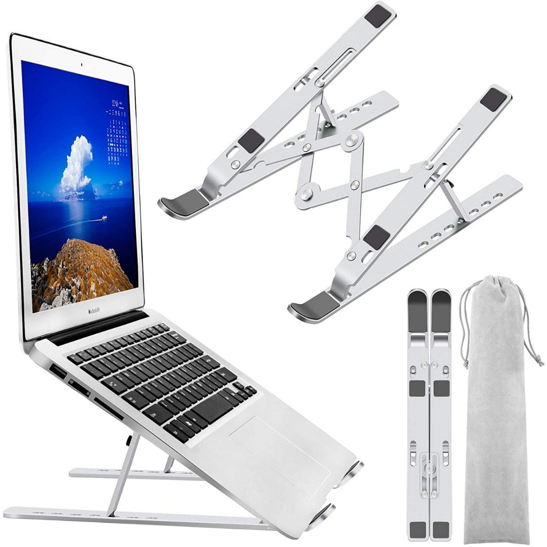 Soporte ajustable de aluminio para laptop