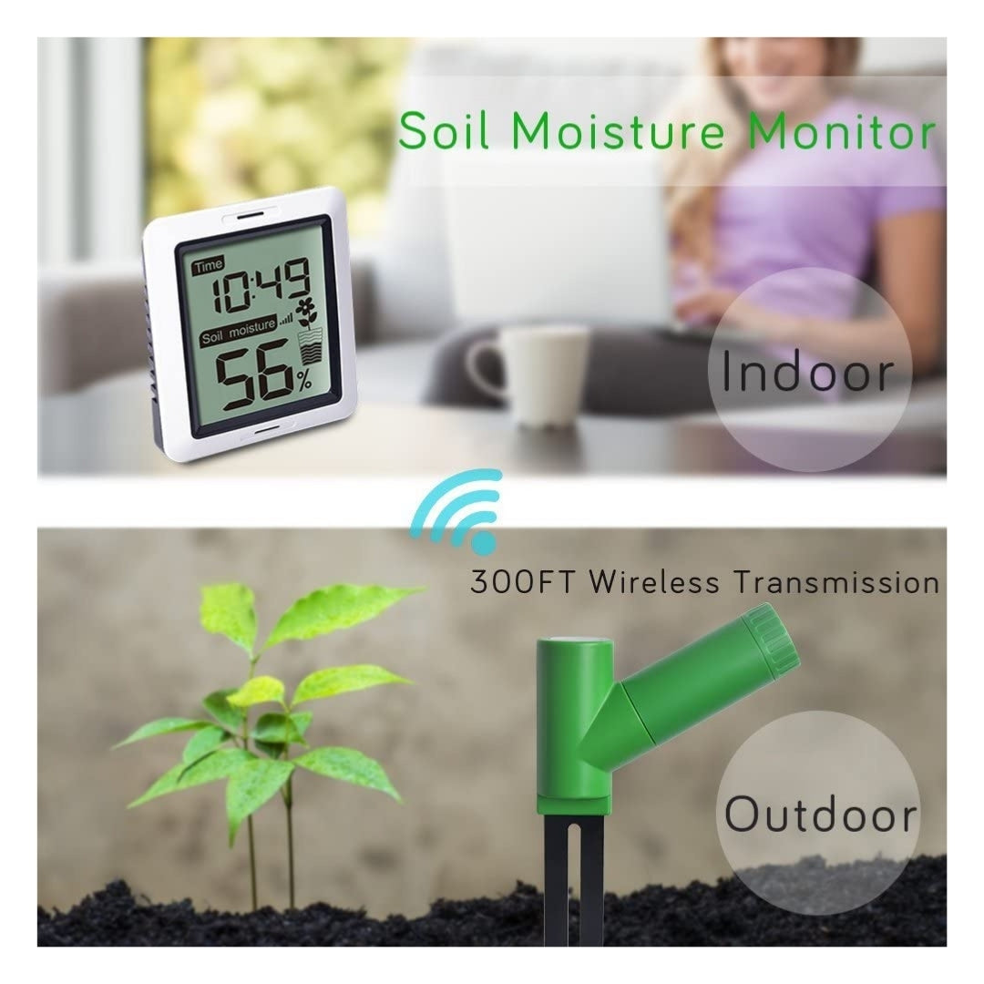 Medidor de Humedad para suelo con pantalla LCD