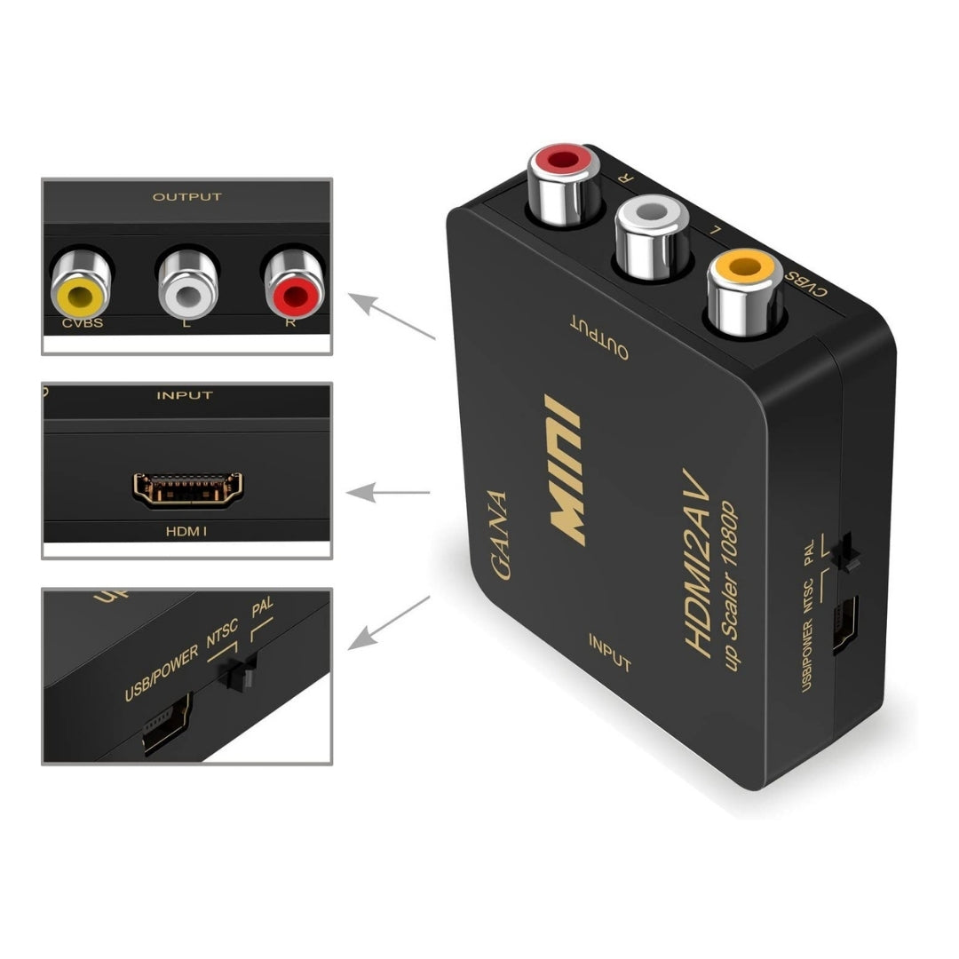 Convertidor de audio y video compuesto de HDMI a RCA