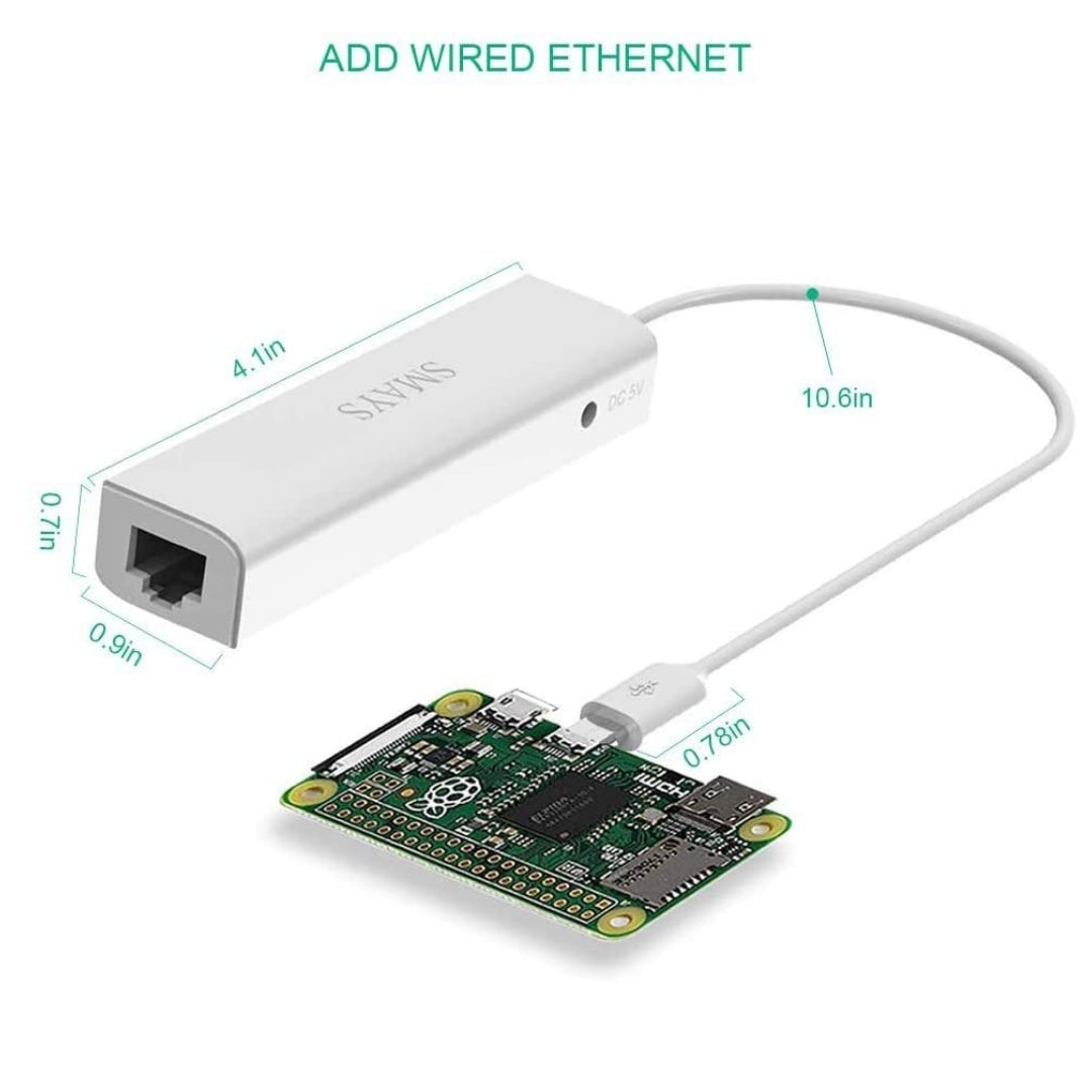 Adaptador de red USB OTG Micro USB para Raspberry Pi Zero