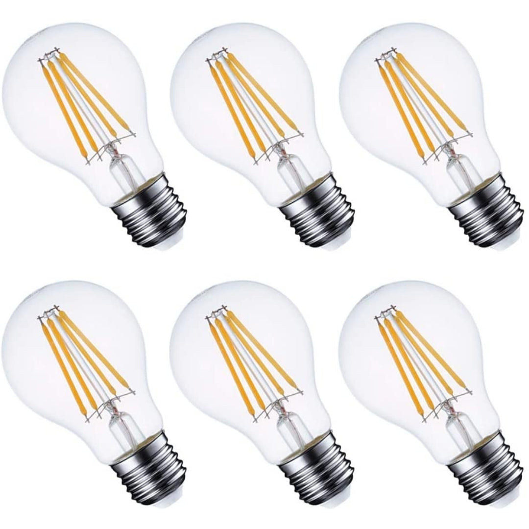 Foco con filamento LED de 60 W blanco cálido
