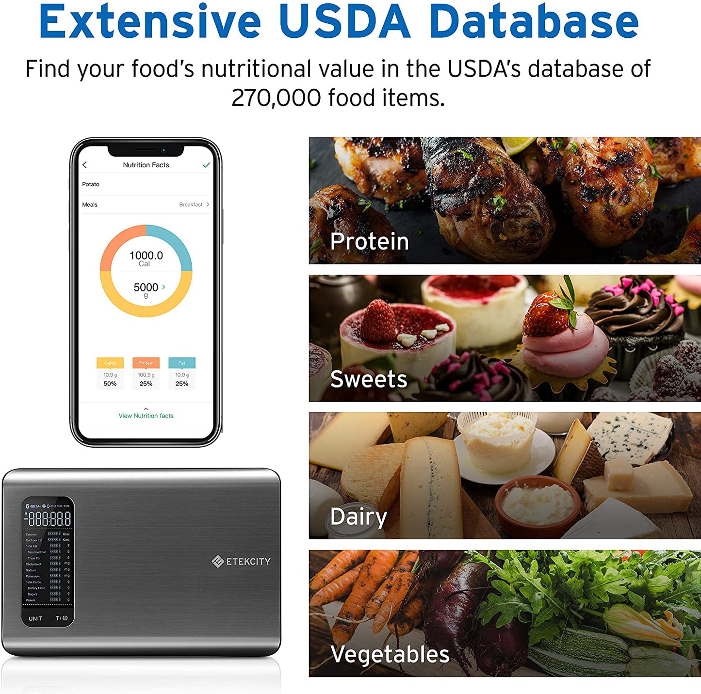 Bascula Smart para Alimentos - Etekcity