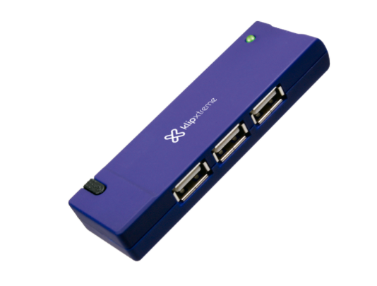Concentrador Universal KlipXtreme Hub 4 puertos USB 2.0