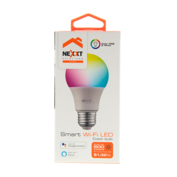 Foco Smart LED marca Nexxt - Luz de Colores