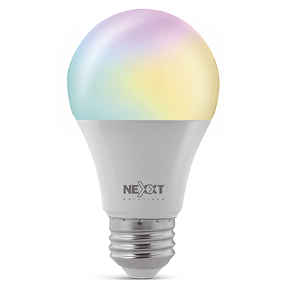 Foco Smart LED marca Nexxt - Luz de Colores