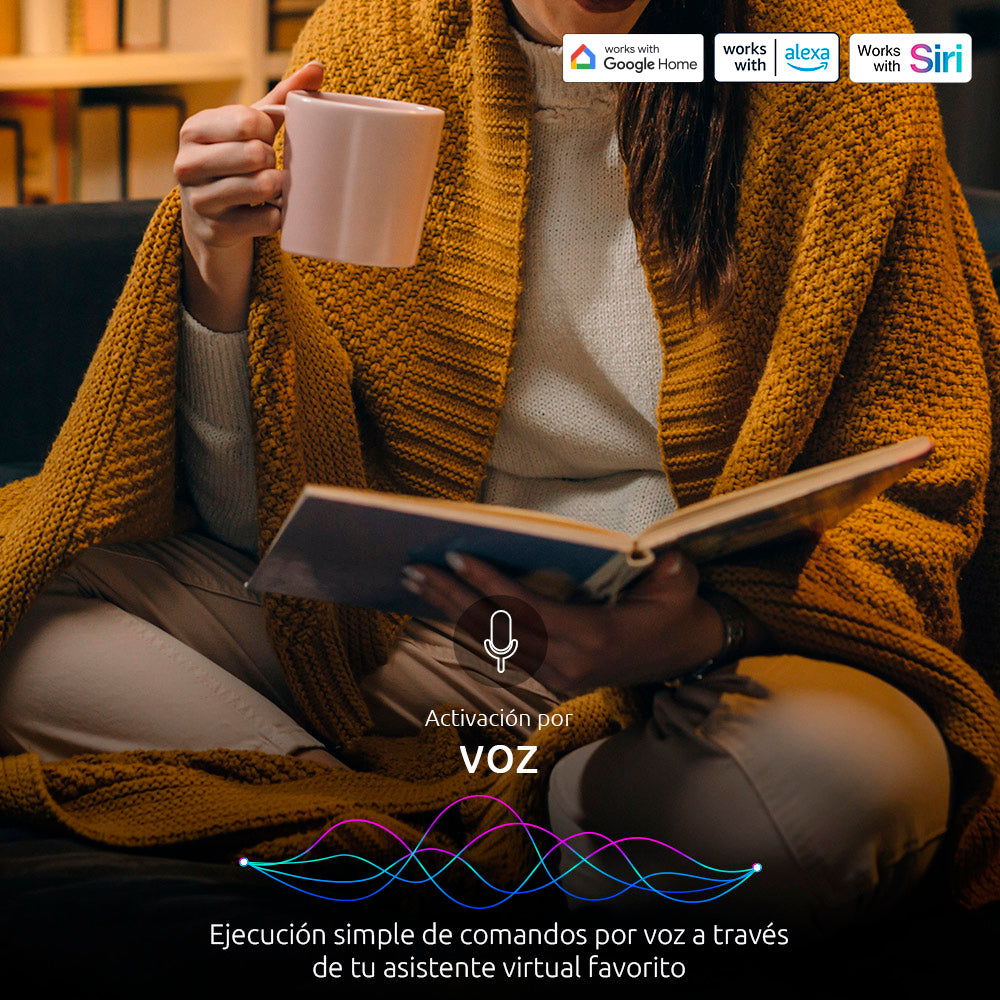 Interruptor de 3 circuitos inteligente con conexión Wi-Fi